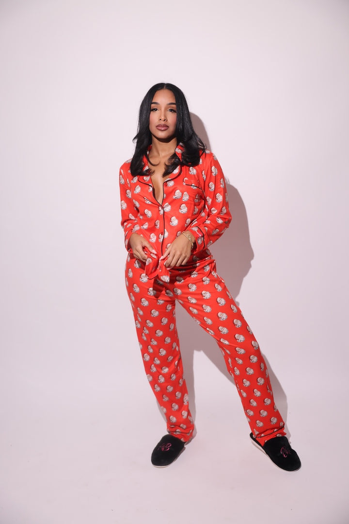 RED SANTA 2 PIECE SET - WOMEN