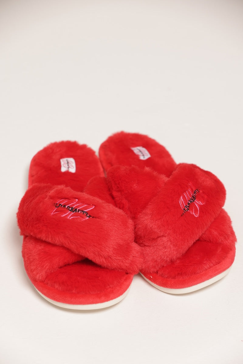 BB SIGNATURE SLIPPERS - RED