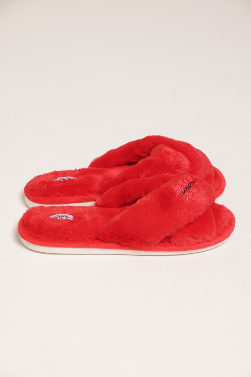 BB SIGNATURE SLIPPERS - RED