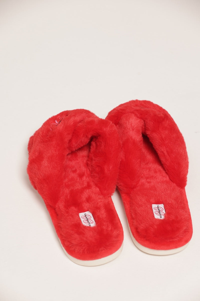 BB SIGNATURE SLIPPERS - RED