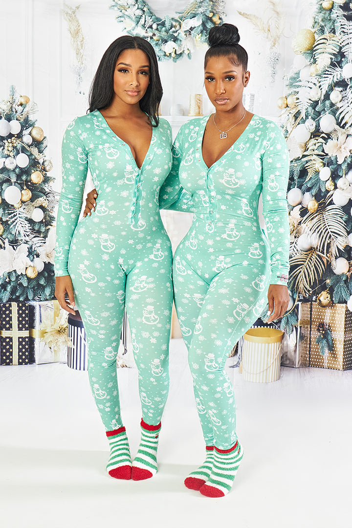 GREEN SNOWMAN