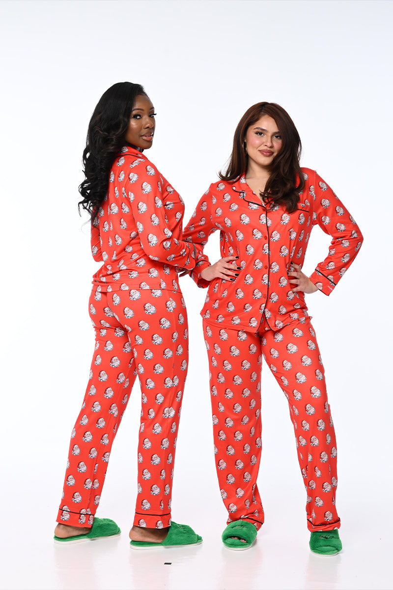 RED SANTA 2 PIECE SET - WOMEN